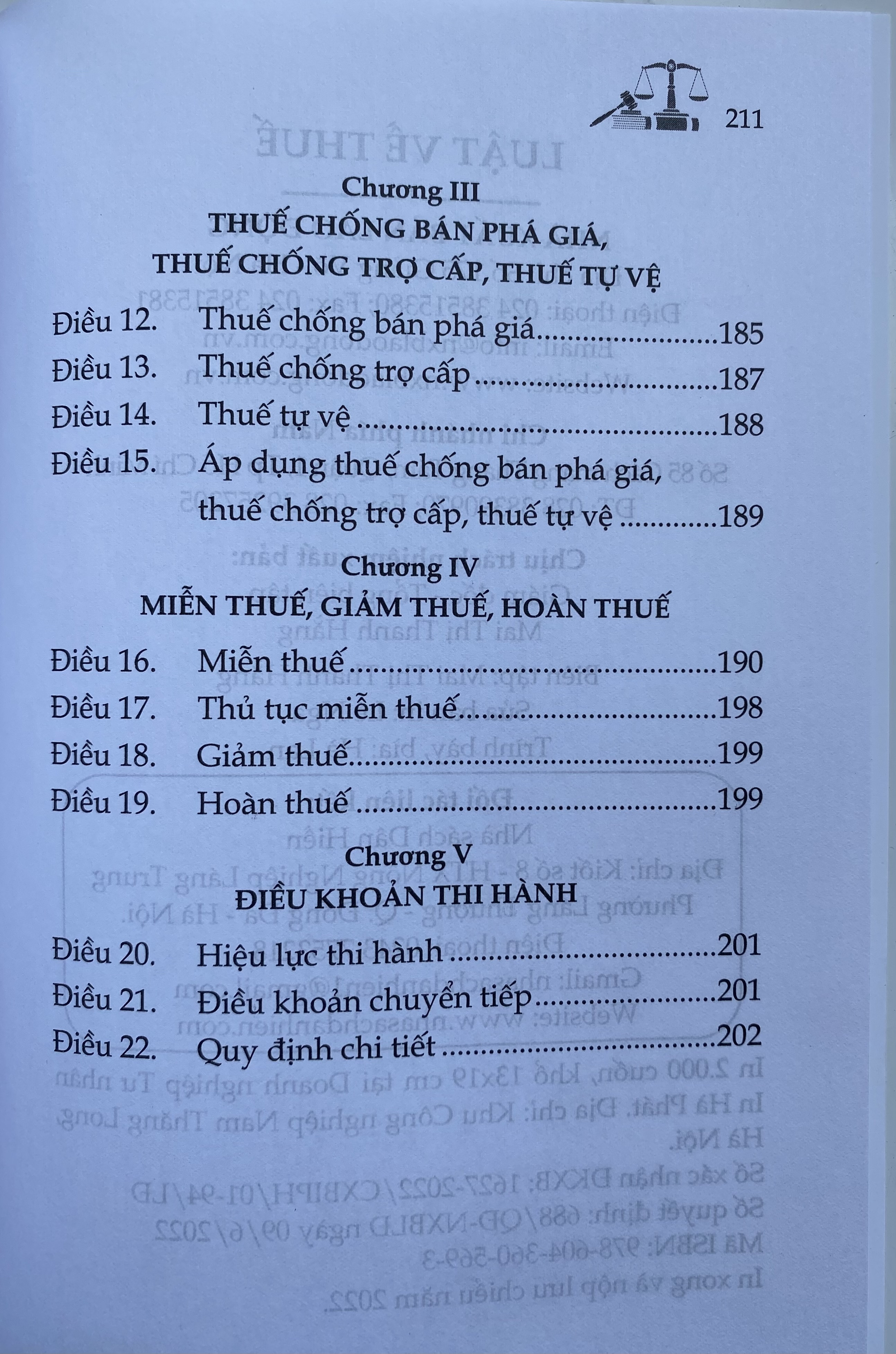 Luật về Thuế -Luật Thuế Thu Nhập Cá Nhân, Luật Thuế Thu Nhập Doanh Nghiệp, Luật Thuế Giá Trị Gia Tăng, Luật Thuế Tiêu Thụ Đặc Biệt, Các Văn Bản Hướng Dẫn Thi Hành