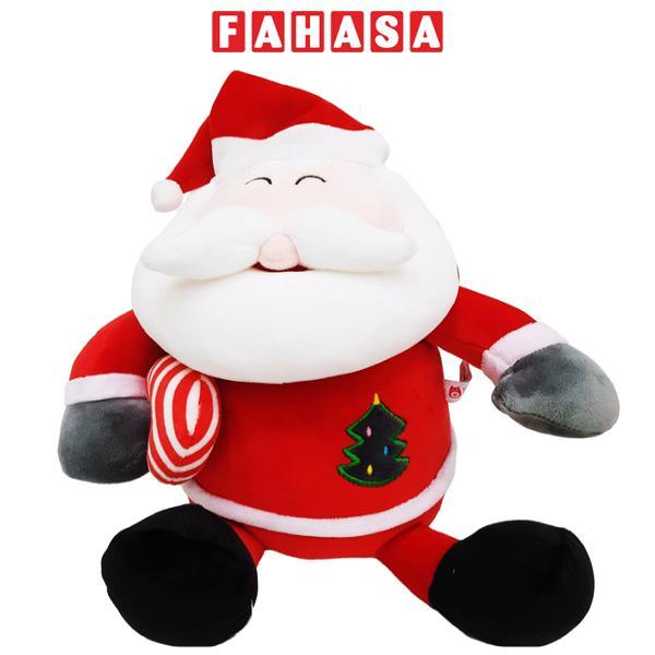 Thú Nhồi Bông Ông Già Noel Mặc Áo Thêu 35 cm - ZooZoo 50210