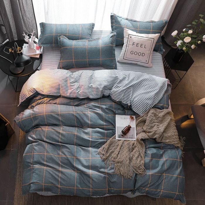Bộ chăn ga gối Cotton cao cấp 1m6x2m MNT196