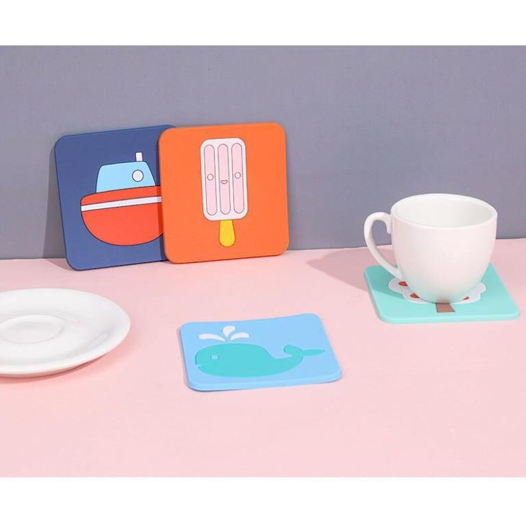 Lót nồi, lót cốc silicone hoạt hình