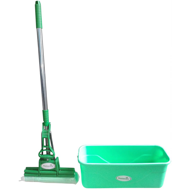 Combo cây mop lau nhà 2 trục Homeeasy HP0540 + Xô đựng nước lau nhà 45cm (giao màu ngẫu nhiên)