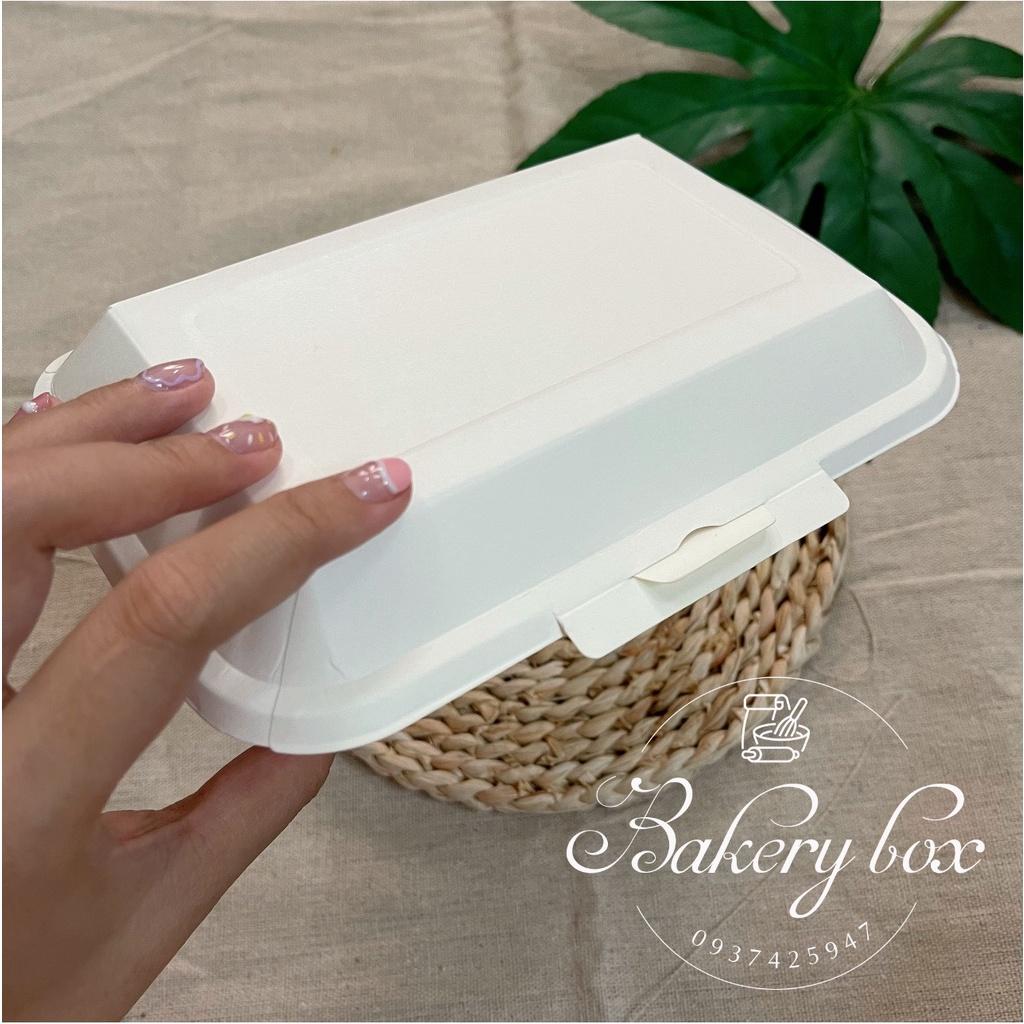 100 Hộp Giấy Cơm Lớn Đựng Mì Ý - Bánh Cuốn - Xôi