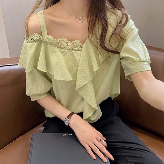 Áo nữ lệch vai mẫu xuân hè Haint Boutique ale54
