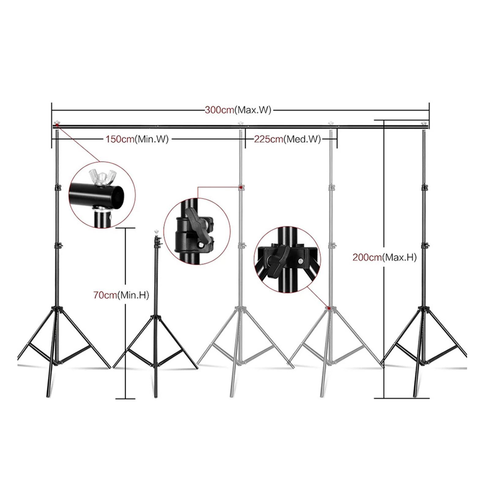 Photo Studio Backdrop Background Support System Stand Photo Studio Background Backdrop Stand