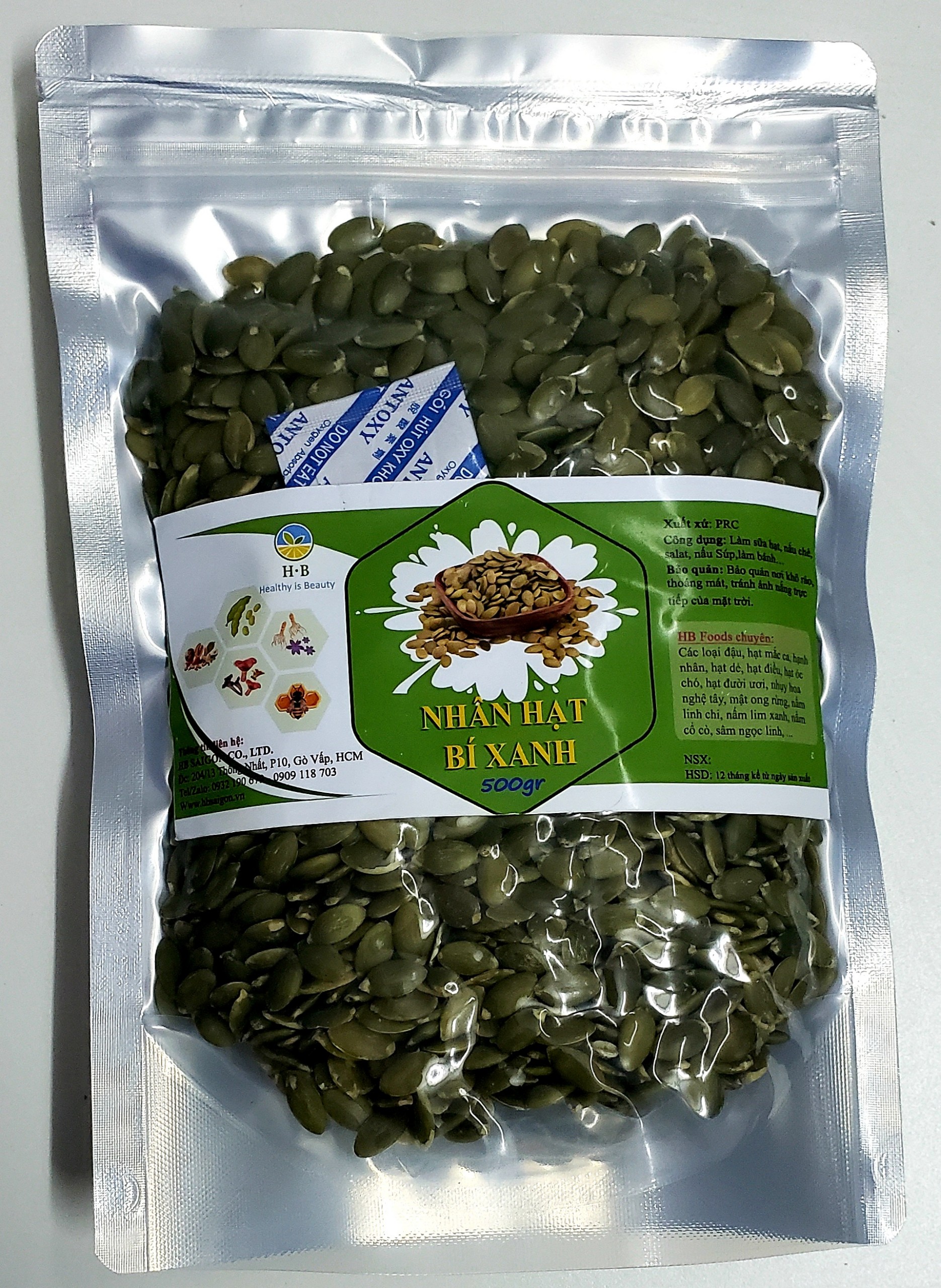 Nhân Hạt Bí Xanh loai AAA- 500g