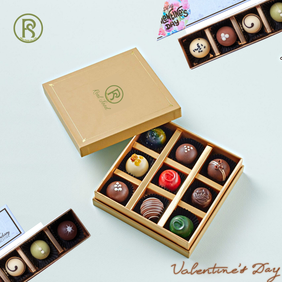 [Quà tặng 8/3] Adore Chocolate Gift Set 15 viên Socola Truffle Real Food (Tặng kèm thiệp)