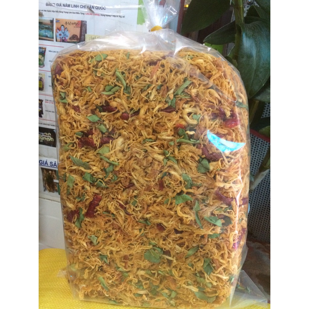 1KG KHÔ GÀ LÁ CHANH THƠM NGON ĐẬM VỊ