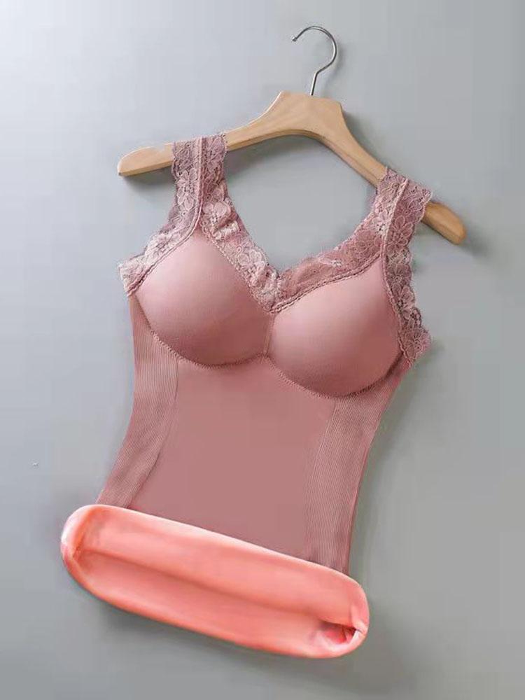 Quần Lót Sinh Nhiệt Plus Kích Thước Áo Giữ Nhiệt Lót Phụ Nữ Mùa Đông Quần Áo Ấm Đầu Bên Trong Mặc Nhiệt Áo Sơ Mi Quần Lót Không Đường May Thân Mật