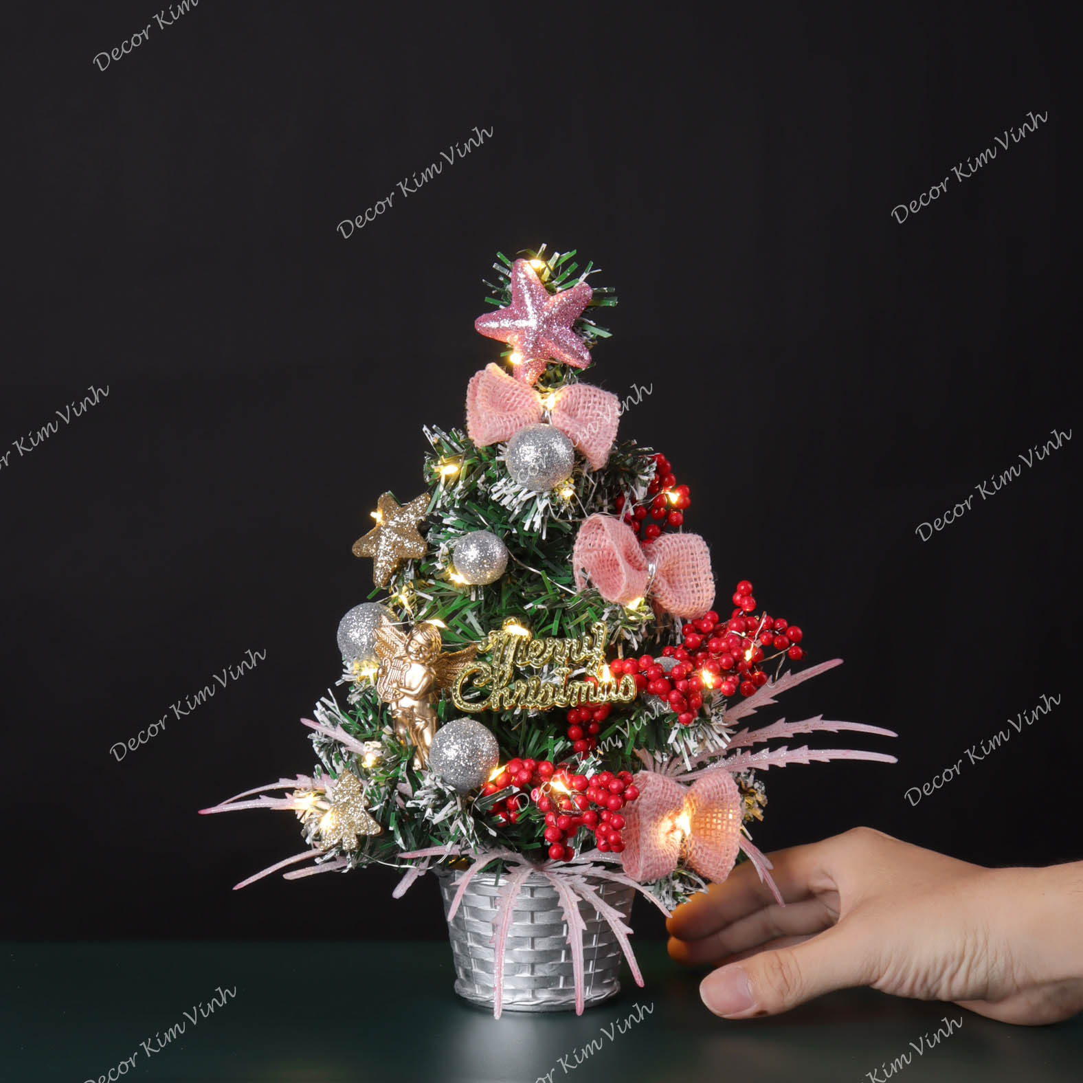 Cây Thông Nhí 3TN04 Cây Thông 30cm Trang Trí Giáng Sinh Cây Thông Noel