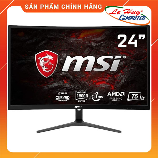 Màn Hình Cong MSI Optix G241VC 24&quot;/FHD/75Hz/1ms/1800R/FreeSync - Hàng Chính Hãng