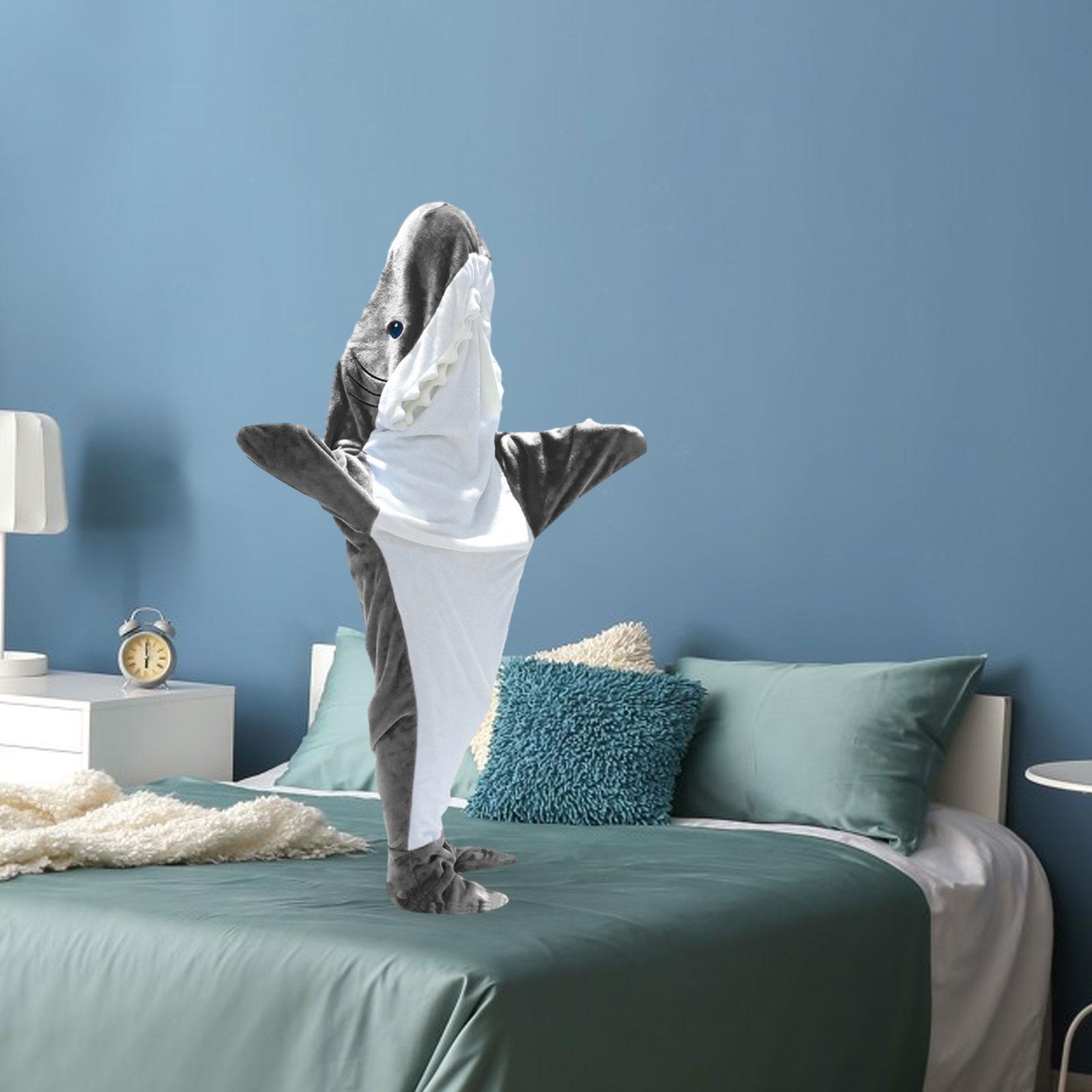 Wearable Blanket Hooded Cosplay Warm Sleepwear for Home Halloween