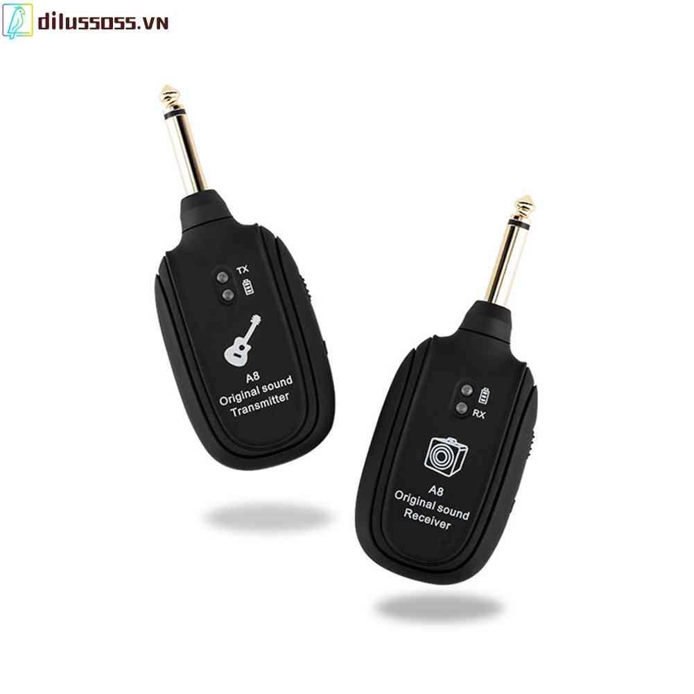 Bộ Nhận Tín Hiệu Âm Thanh Không Dây A8 UHF Cho Đàn Guitar Điện