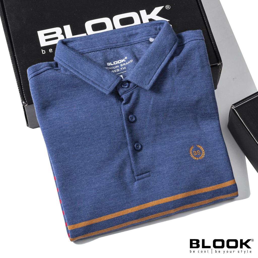 Áo polo nam slimfit BLOOK vải thun mềm mịn cotton co giãn phối màu trẻ trung 33380 ( HÌNH THẬT )