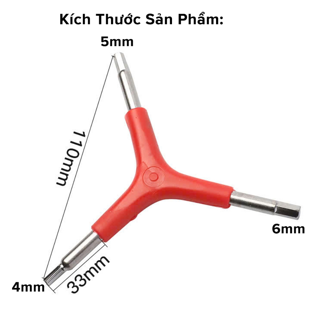 Cờ Lê Tuýp Khẩu Vặn Ốc Vít Mở Bu Lông Chữ Y 8 – 9 – 10mm Sửa Chữa Xe Đạp Xe Máy Gia Dụng Đa Năng Chính Hãng