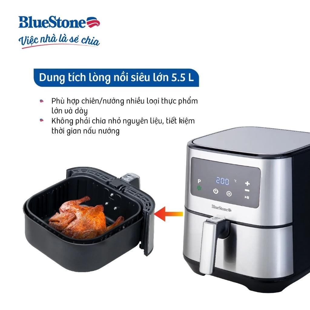 Nồi Chiên Không Dầu BlueStone AFB-5878, 1700w- 5.5lit, Hàng Chính Hãng