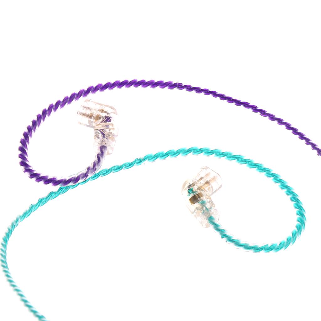 3.5mm Audio Cable Repair Braided Update Cord for Shure Earphone Colorfuls