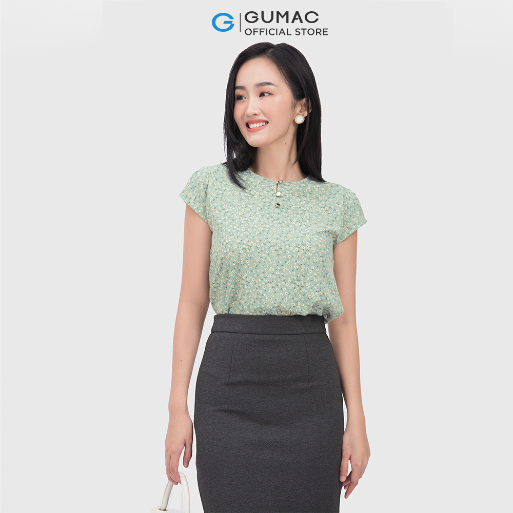 Chân váy GUMAC VC04049 form bút chì xẻ tà thời trang công sở