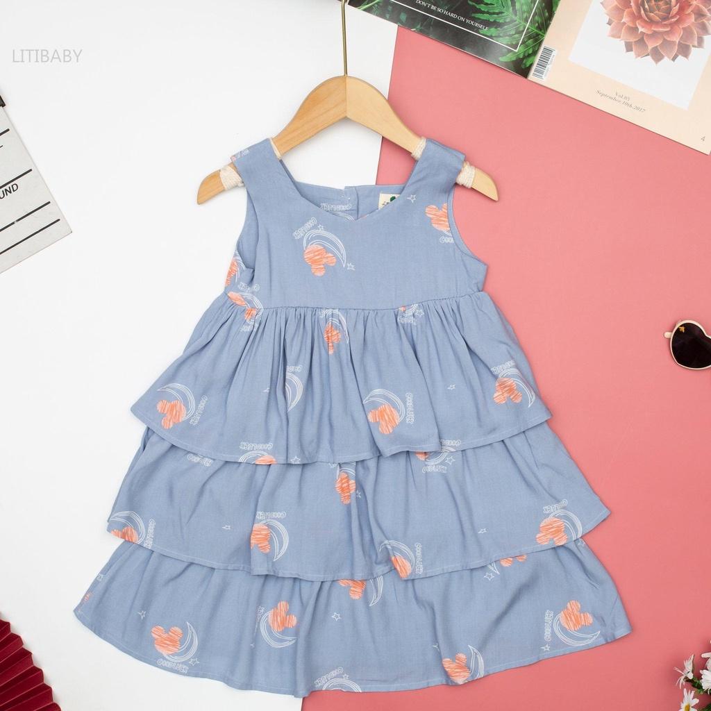 Váy Lanh 3 Tầng VVCV2305 Thương Hiệu Litibaby Size 2-10,Dành Cho Bạn Từ 11-30kg
