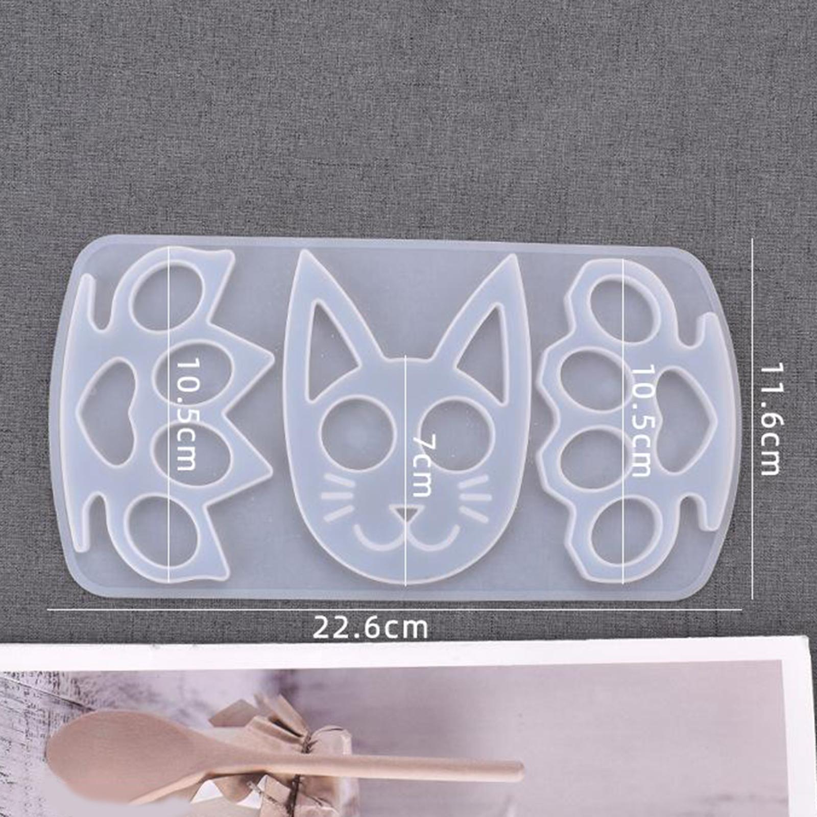 Silicone Cat Shaped Craft Mold Key Chain keychain Mould Pendant Tool Adult