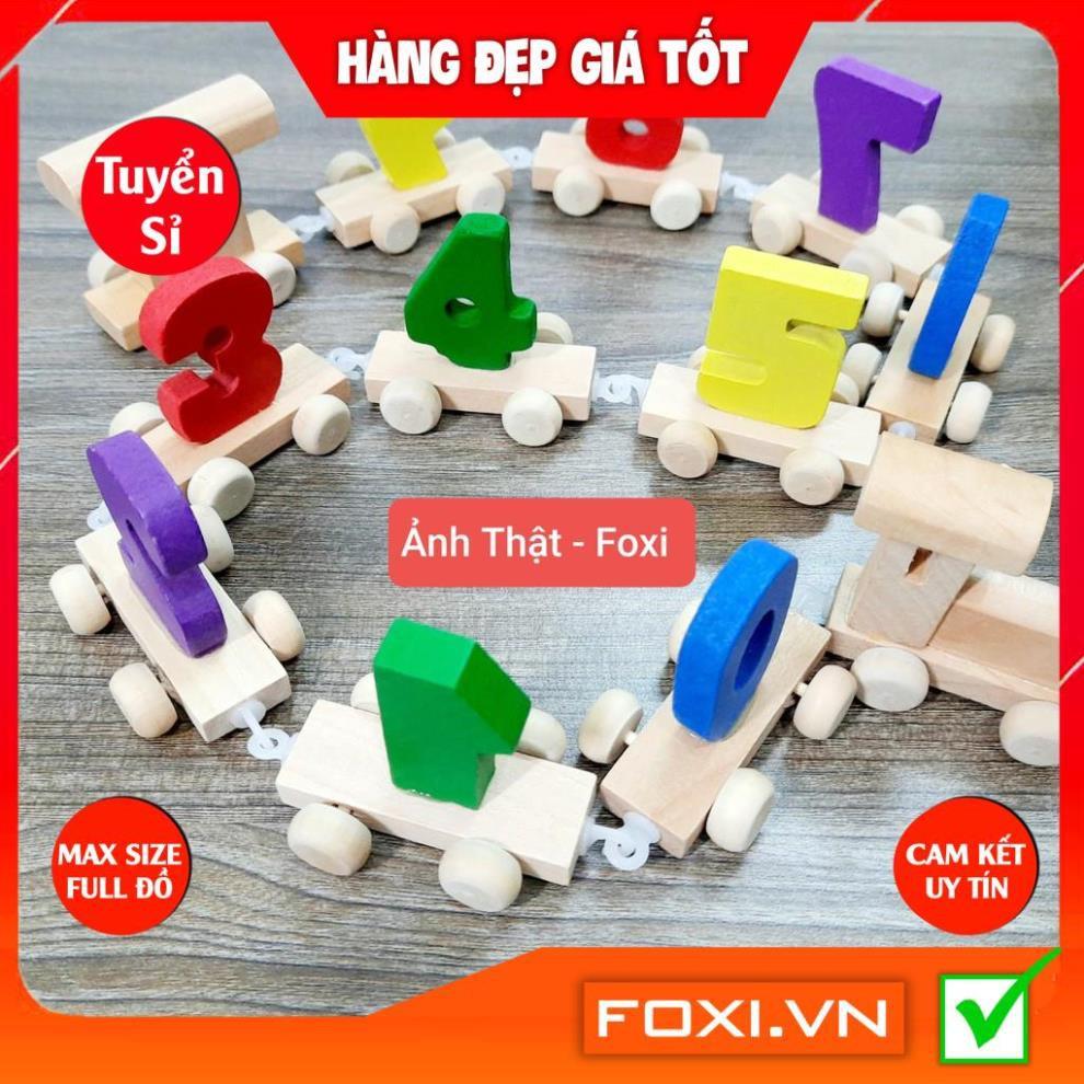 COMBO Đồ Chơi Gỗ Foxi-Đồ chơi trẻ em thông minh-xâu hạt làm toán Montessori-tay khéo léo-siêu rẻ