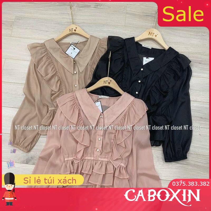 Áo sơ mi bèo tiểu thư