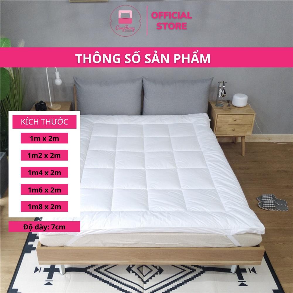 Nệm Topper Tấm Làm Mềm Đệm Cotton Phong Cách Hàn Quốc Chất Vải Mềm Mại - Đủ Kích Thước