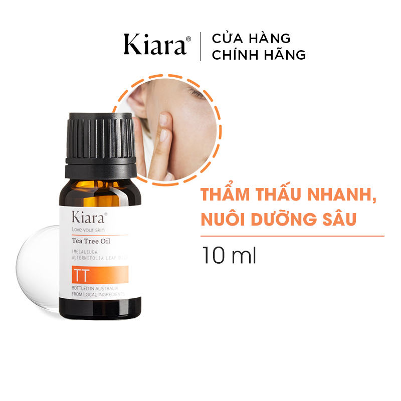 Combo 2 Chai Chấm Mụn Tràm Trà Kiara Tea Tree Oil 2x10ml
