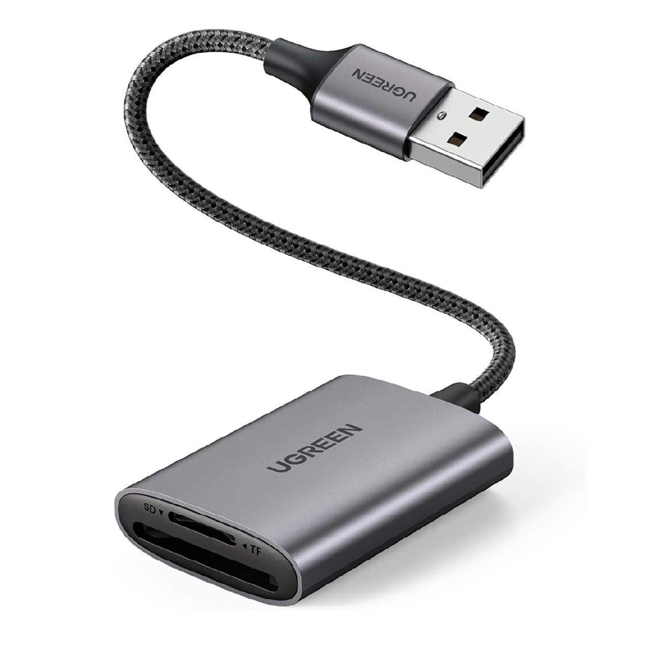 Ugreen 80887 Usb-A To Sd/Tf Memory Card Reader Alu Case CM401 Hàng chính Hãng