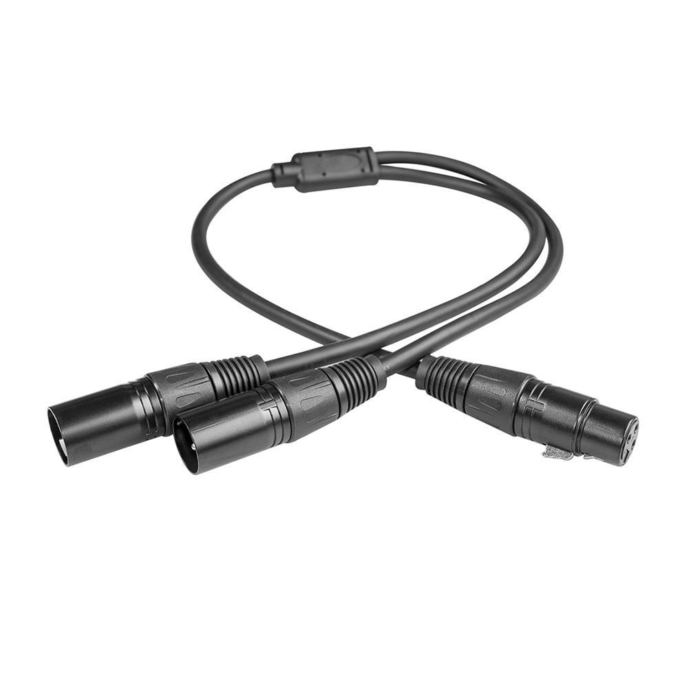 Mới Dây Cáp Chữ Y 50cm 3Pin Cho Canon XLR Female Sang Dual XLR Male Y