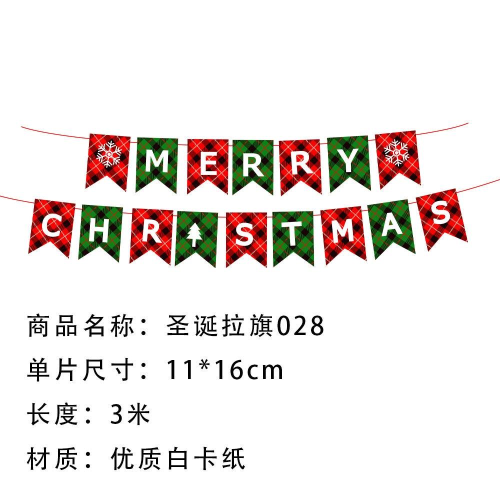 Dây cờ trang trí họa tiết hoạt hình giáng sinh