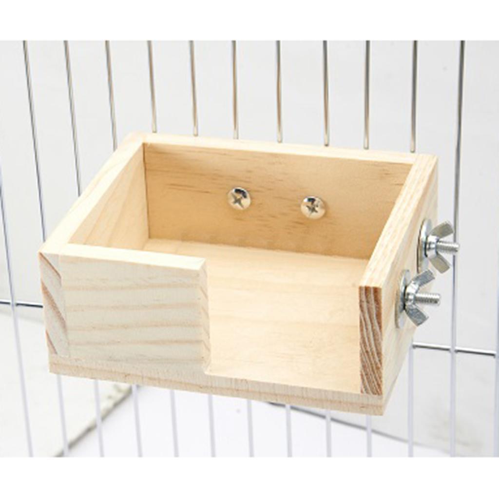 Pet Wooden Platform Stand Toy Hamster Perches For Bird Parrot Cage