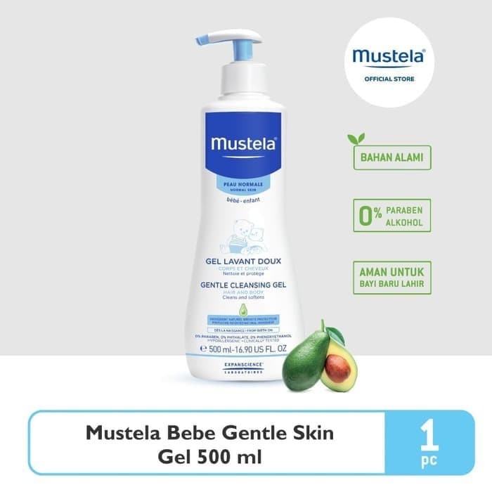 Mustela Gel tắm gội Gentle Cleansing Gel 500ML