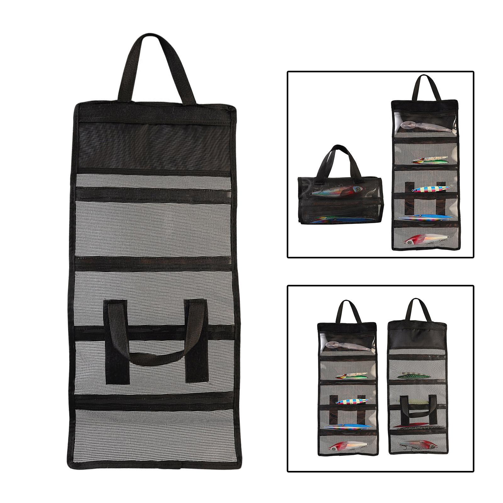 Fishing Jig Bag Fishing Gear Organizer 6 Pockets Fishing Lures Bag Organizer
