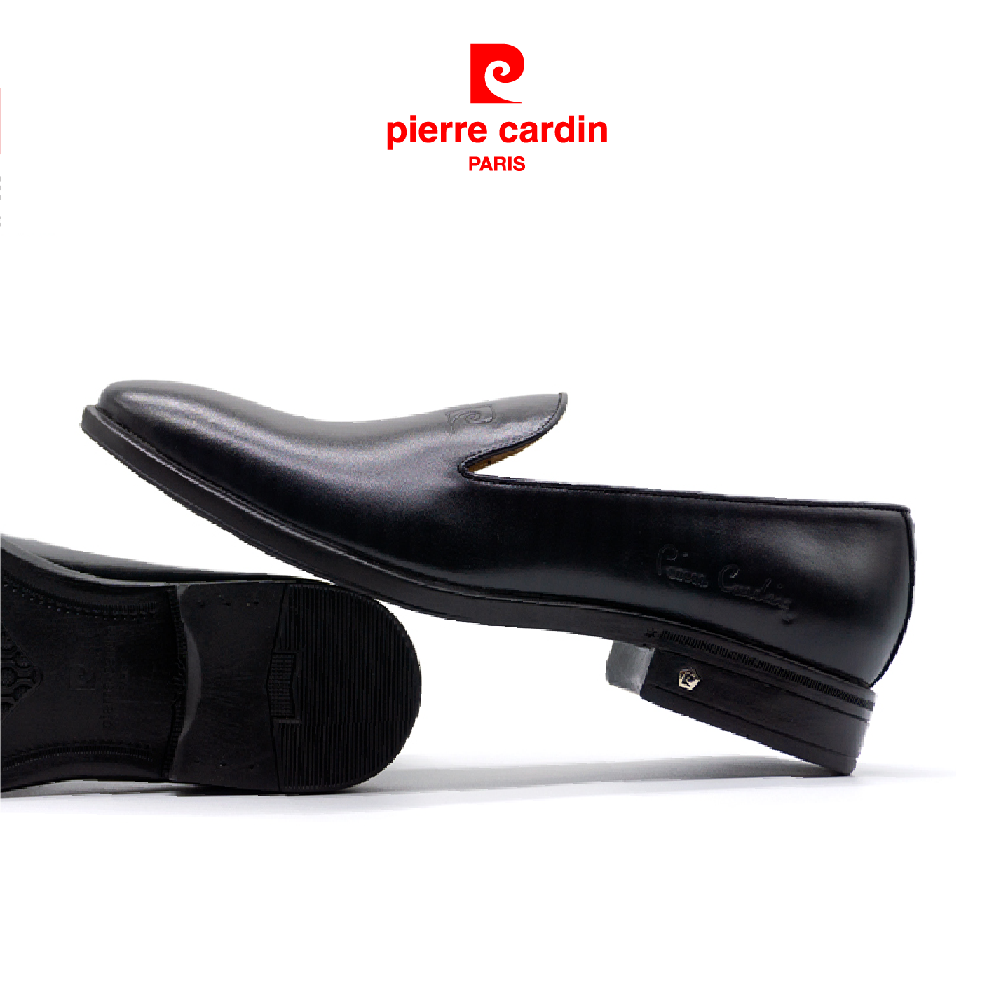 Giày Tây Nam không dây Pierre Cardin da bò PCMFWL730BLK