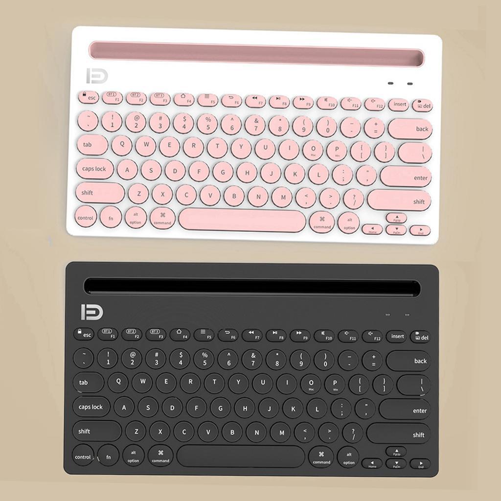 Multi-Device Bluetooth Keyboard Mini for Tablet Android PC Black