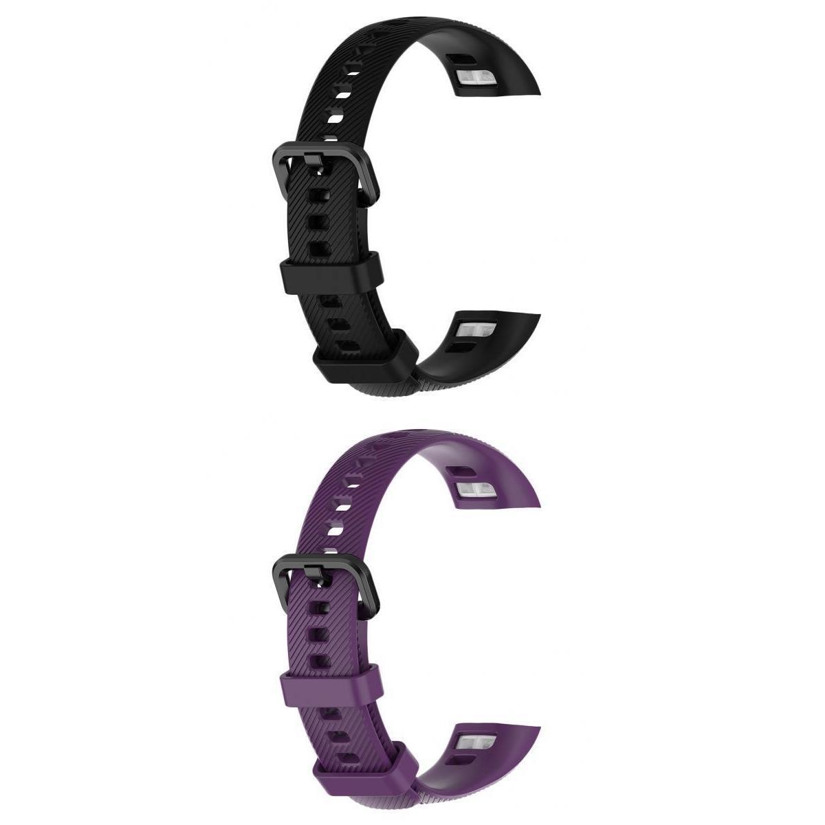 2 Pieces Silicone Band 17mm FOR Huawei honor 5 4 Smart Watch Black