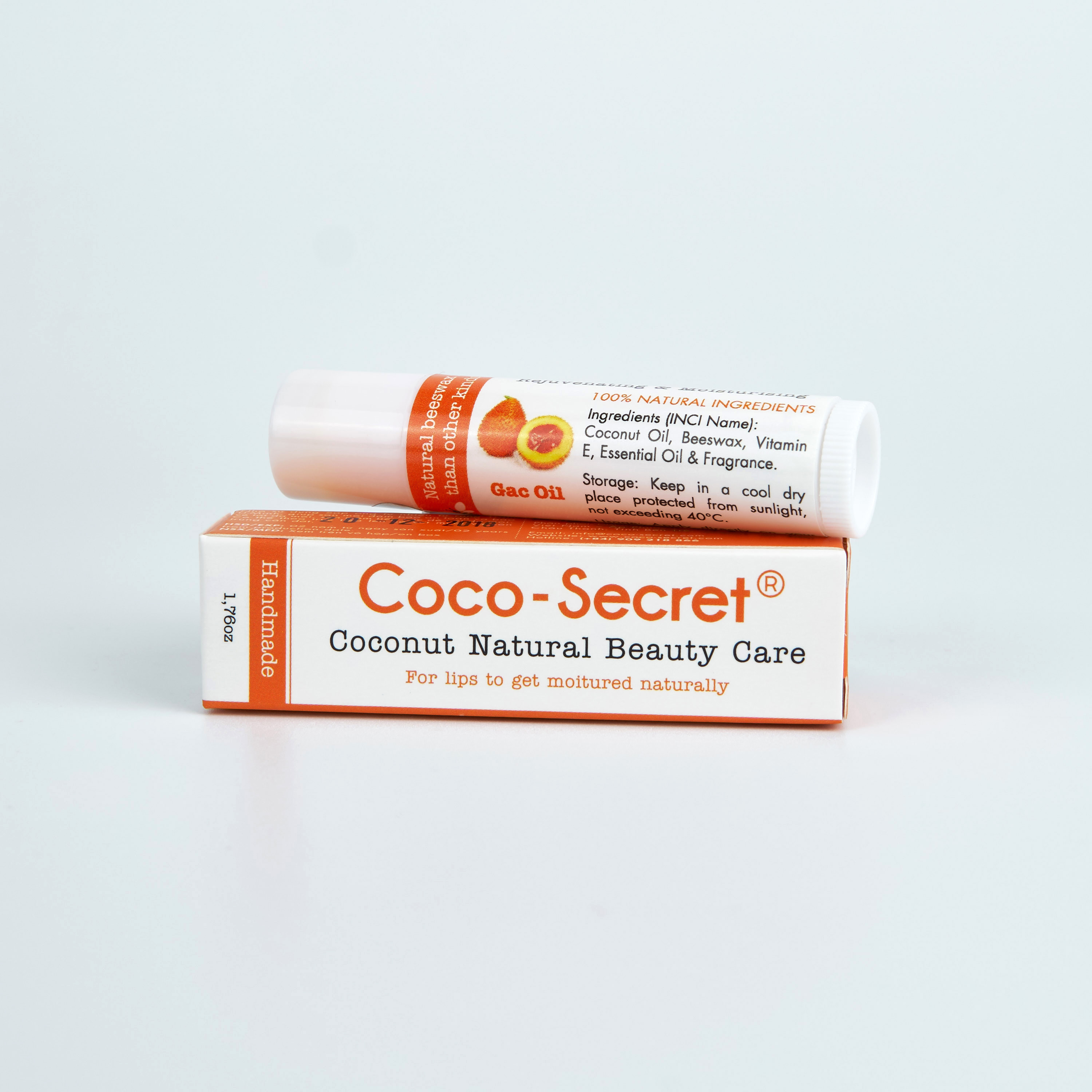 Son dưỡng môi Coco-Secret - tinh dầu gấc 5gram