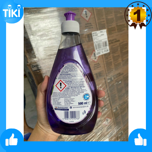 [Nhập khẩu Đức] Nước rửa bát Denkmit 500ml hương Lavendel phiên bản mới nhất của denkmit, cho bát đĩa sạch dầu mỡ, mùi hương nhẹ nhàng, an toàn da tay.