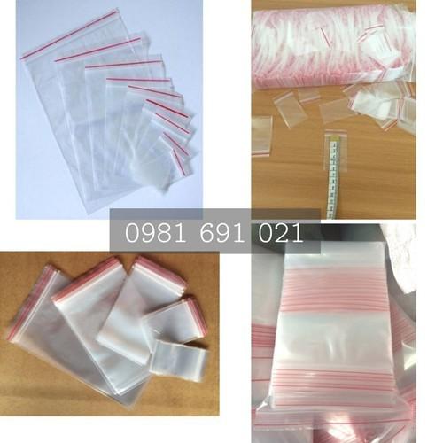 Túi zip nhỏ,miết mép , Túi Zip CHỈ đỏ - Túi zipper đựng thực phẩm chất lượng LOẠI 1 - BB KHẢ ANH