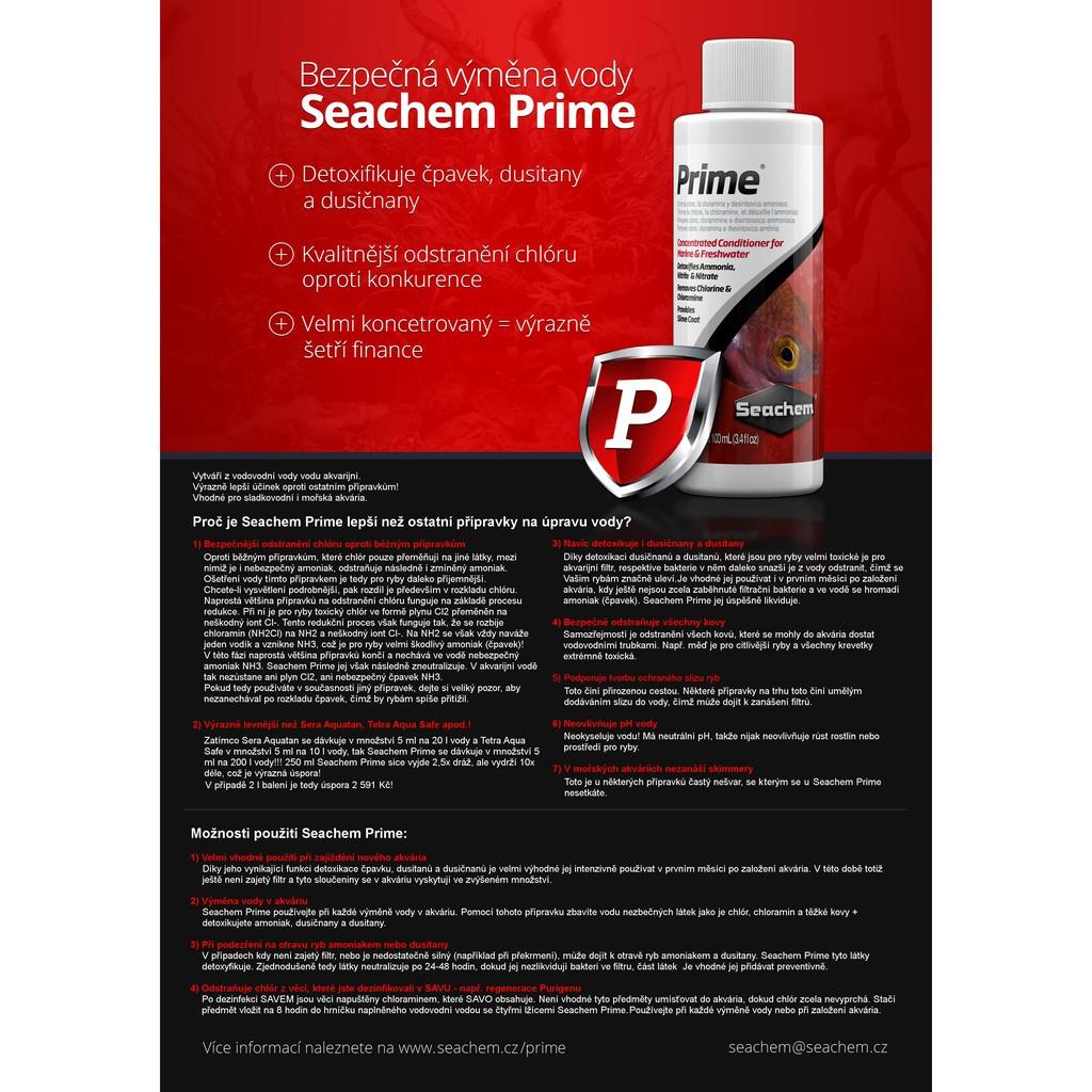 Seachem PRIME - Khử Độc, Khử Kim Loại Nặng, Vệ Sinh Nước