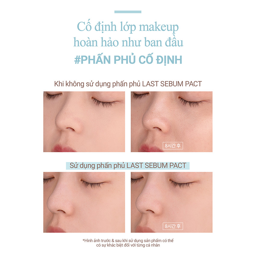 Phấn phủ dạng nén Bbia Last Sebum Pact 00 Super Clear 7g