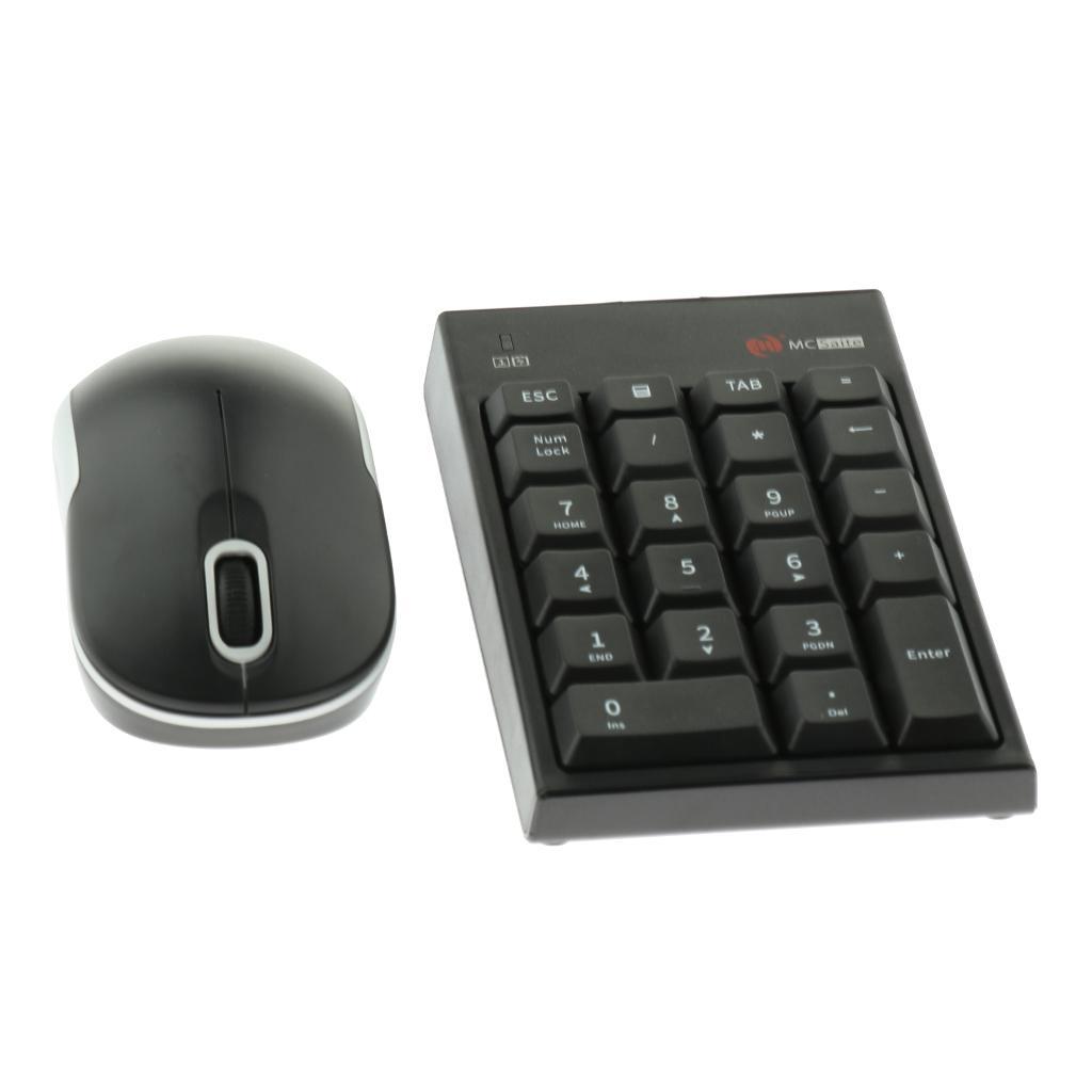 USB Numeric Keypad and Mouse Combo, 2.4G Wireless Portable Number Pad-22 Key