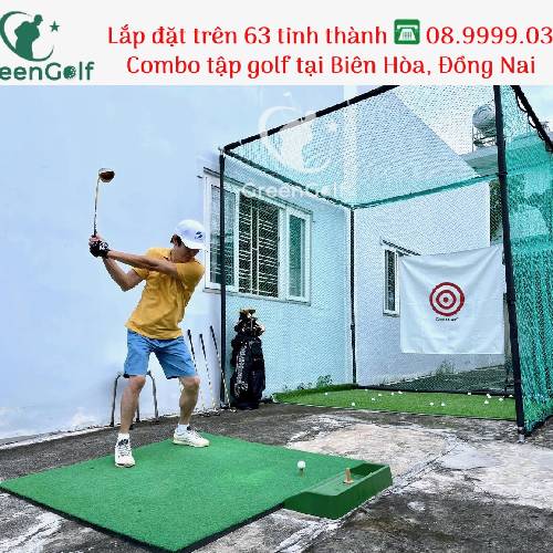 Bộ Lưới khung sắt tập golf 3x3x3m [GIÁ SIÊU SỐC