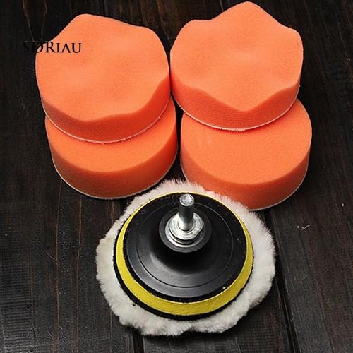 Set 7 món đệm đánh bóng ô tô 3inch kèm thanh chuyển đổi cho máy đánh bóng