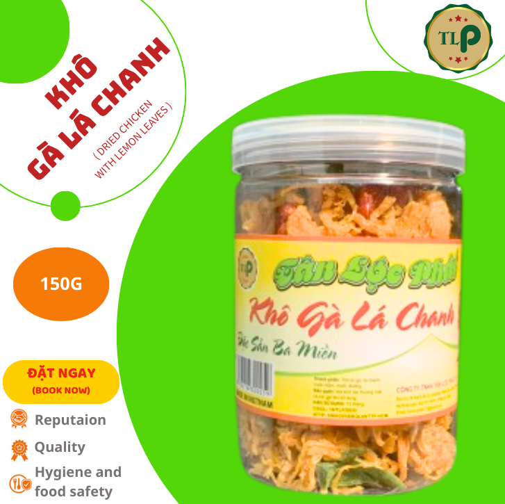 KHÔ GÀ LÁ CHANH TÂN LỘC PHÁT HŨ 150G