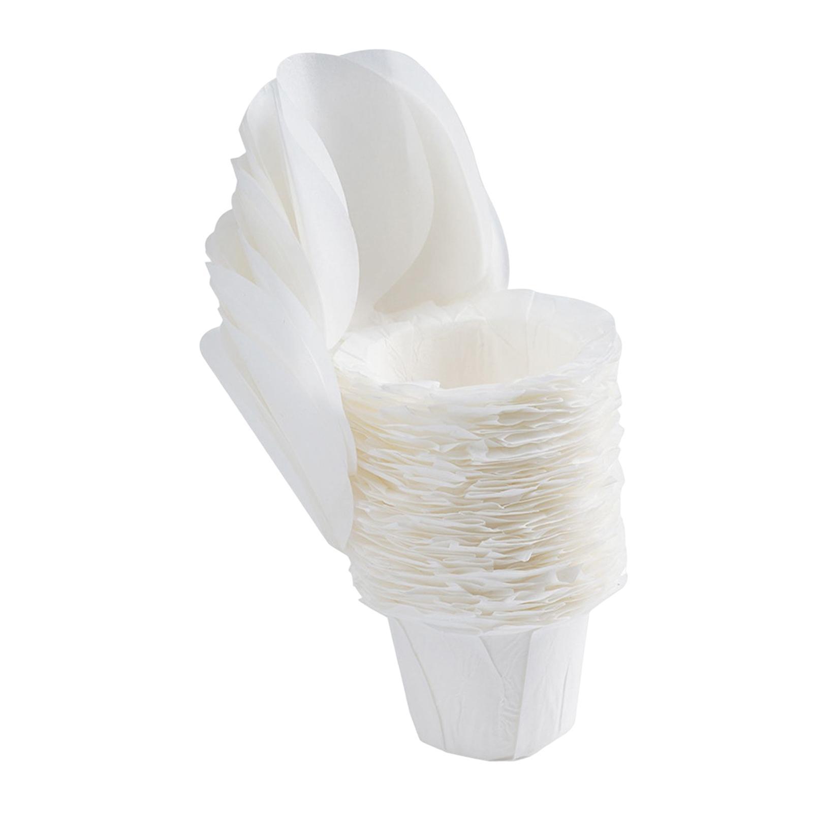 50Pcs Coffee Filters with Lid Coffee Pod Liner Paper Coffee Machine Filters for 1.0 & 2.0 Coffee Maker Part