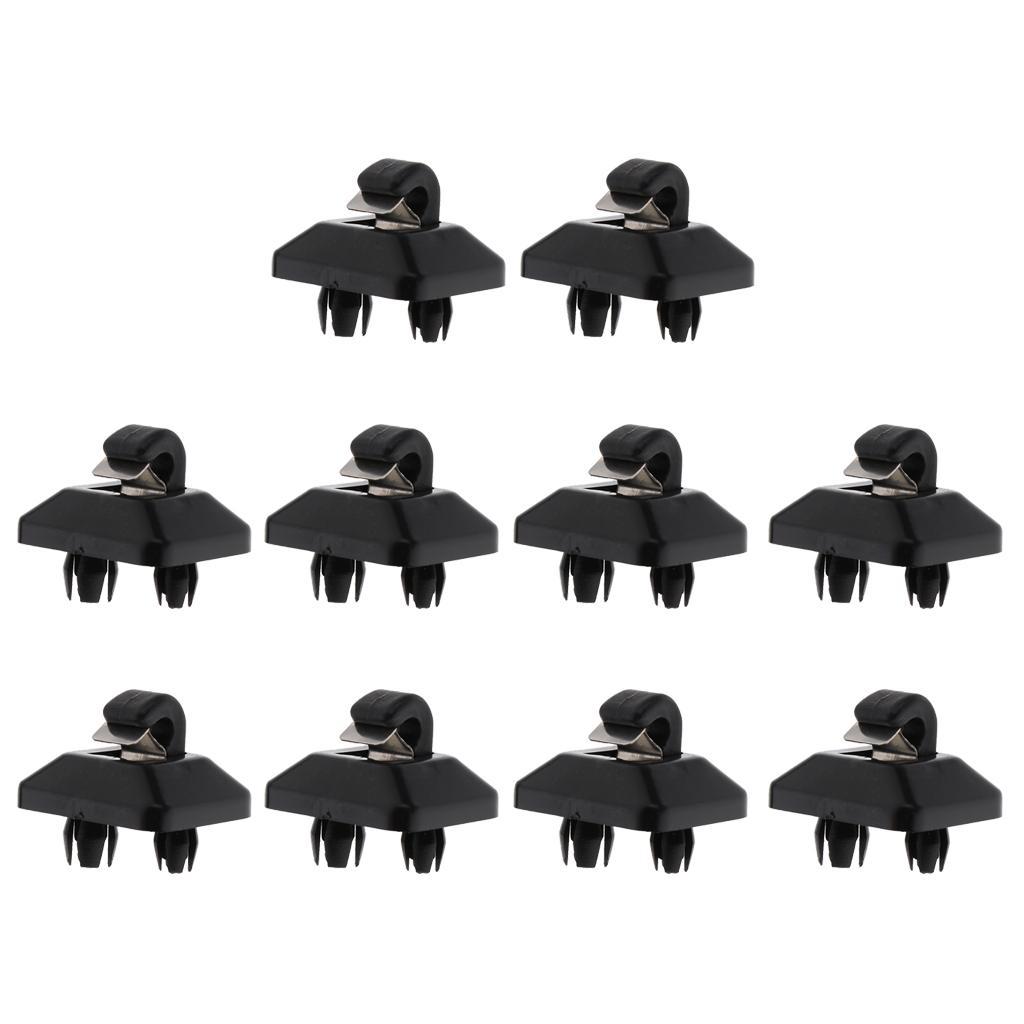 10 Pieces Car Sun Visor Clip Rivet Retainer Fastener for  A4 B6 B7