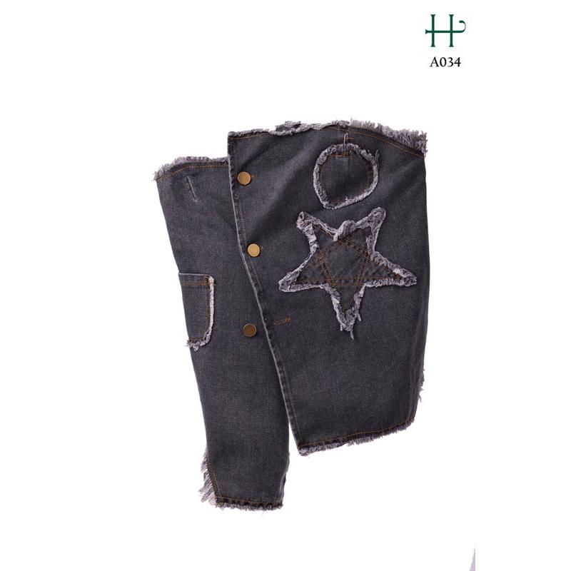 Áo Jeans cộc tay Hàn Quốc-A34