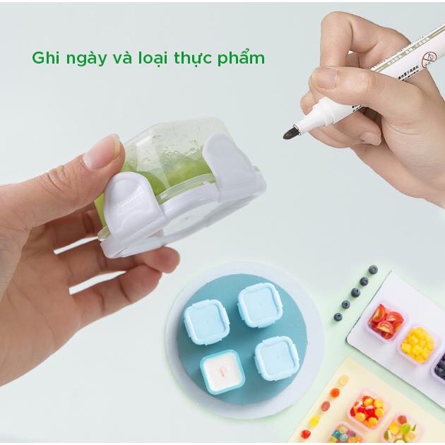 COMBO 4 HỘP TRỮ ĐÔNG ĂN DẶM CÓ NẮP CAO CẤP SỬ DỤNG ĐƯỢC TRONG LÒ VI SÓNG