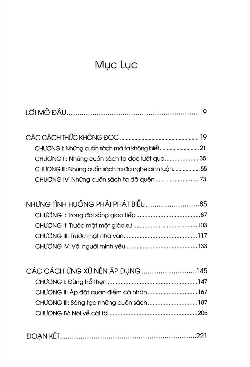 Làm Sao Nói Về Cuốn Sách Chưa Đọc